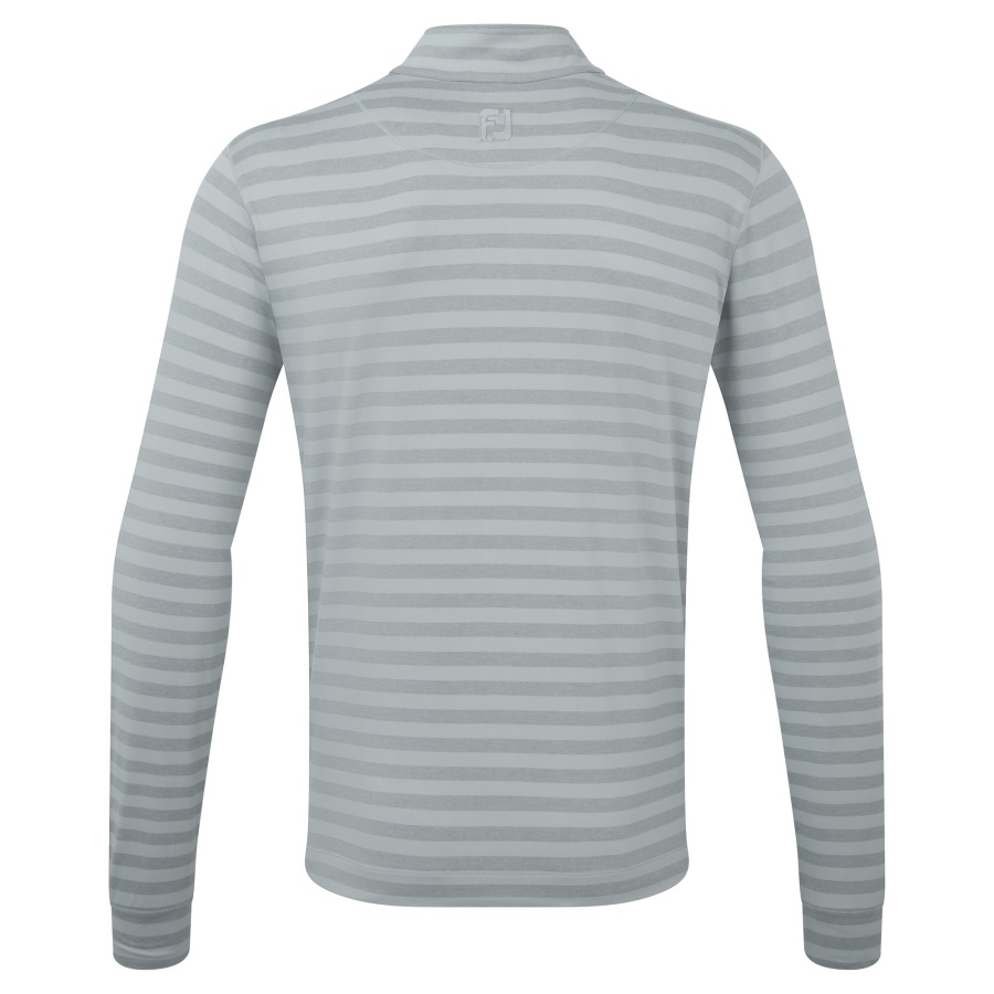 Footjoy Peached Jersey Tonal Stripe Chill-Out Grey