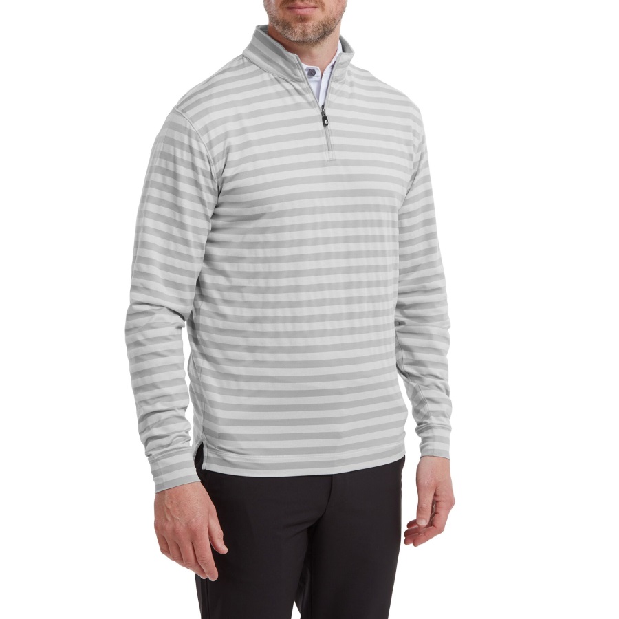 Peached Jersey Tonal Stripe Chill-Out Grey Footjoy