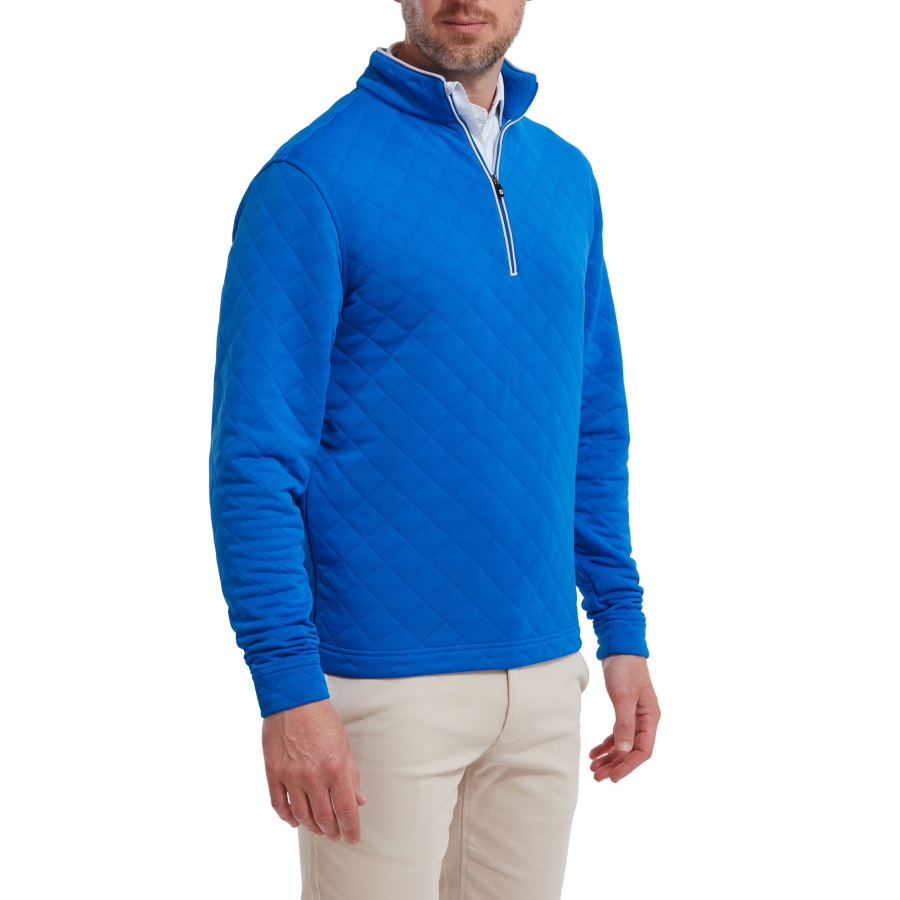Blue-White Footjoy FJ Diamond Jacquard Chill-Out