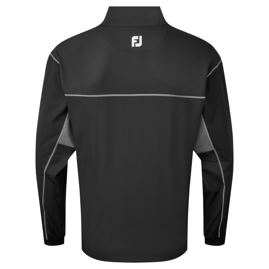 Footjoy Black-Charcoal FJ Full-Zip Windshirt