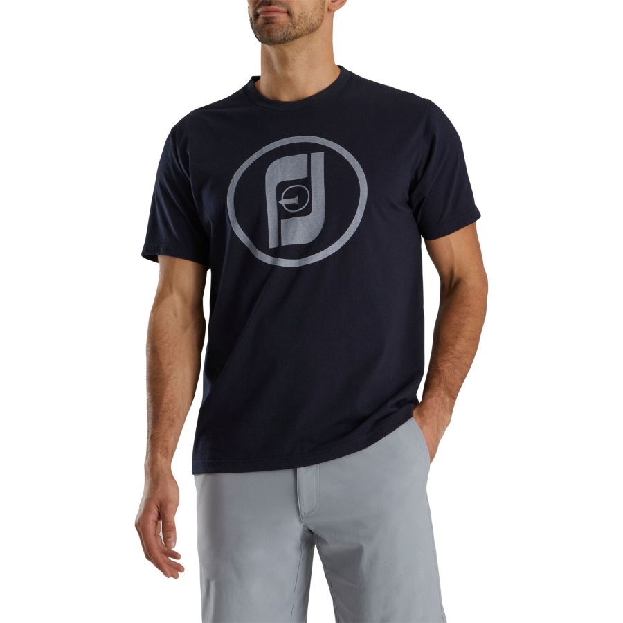 FJ Heritage Graphic T-Shirt Navy Footjoy