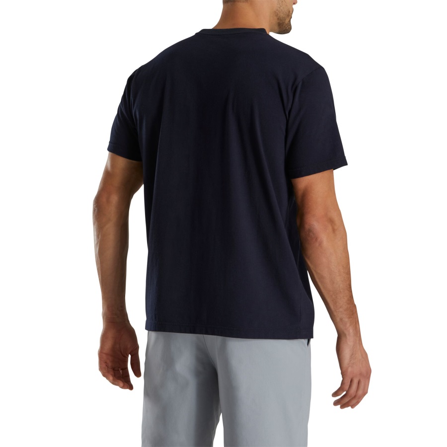 FJ Heritage Graphic T-Shirt Navy Footjoy