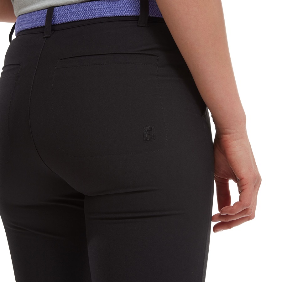 Black Footjoy Stretch Cropped Pants