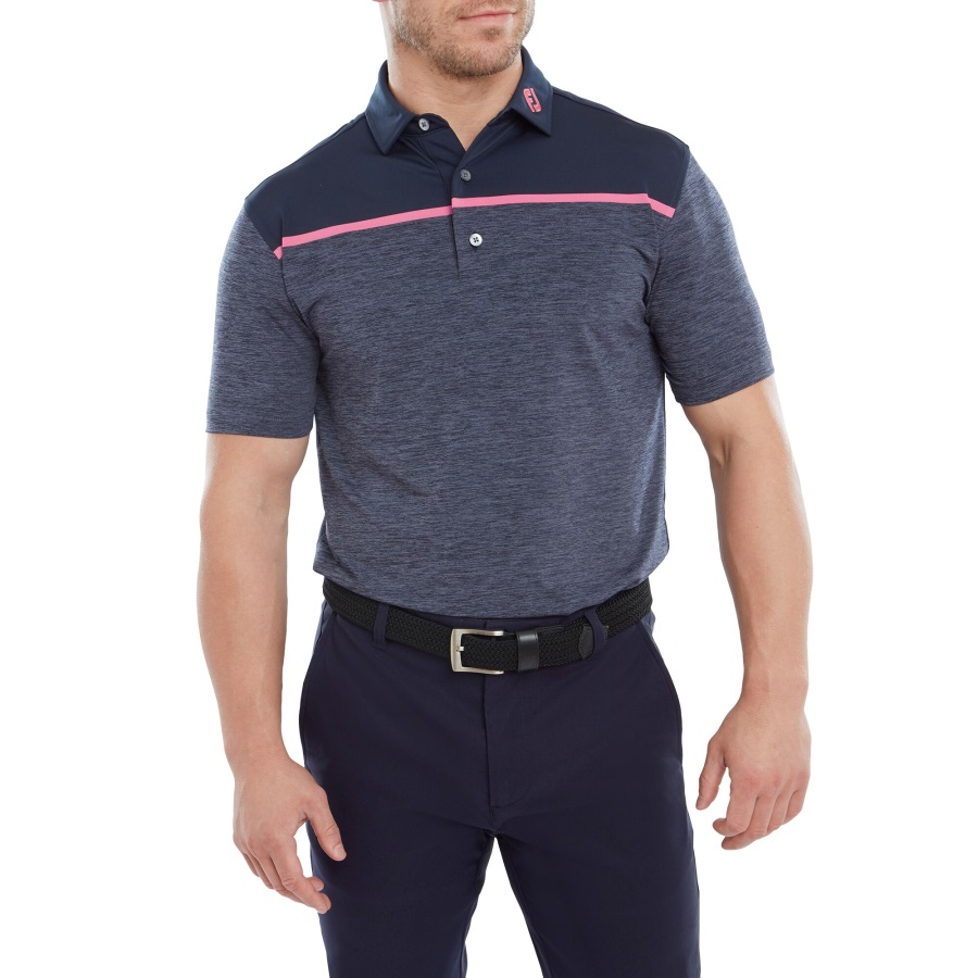 Footjoy Navy Space Dye Block Lisle