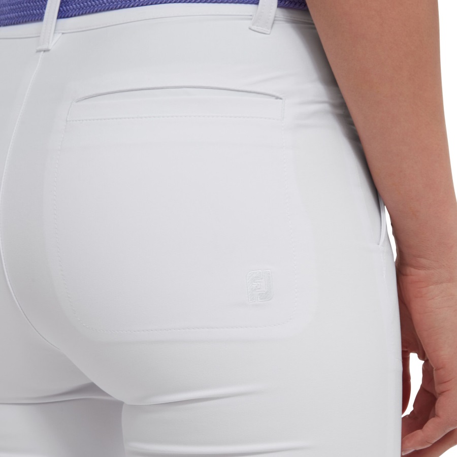 White Stretch Cropped Pants Footjoy