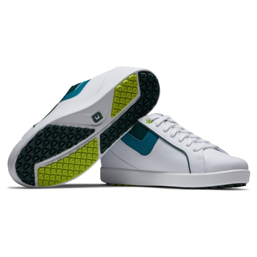 Footjoy White-Green-Blue FJ Links Women