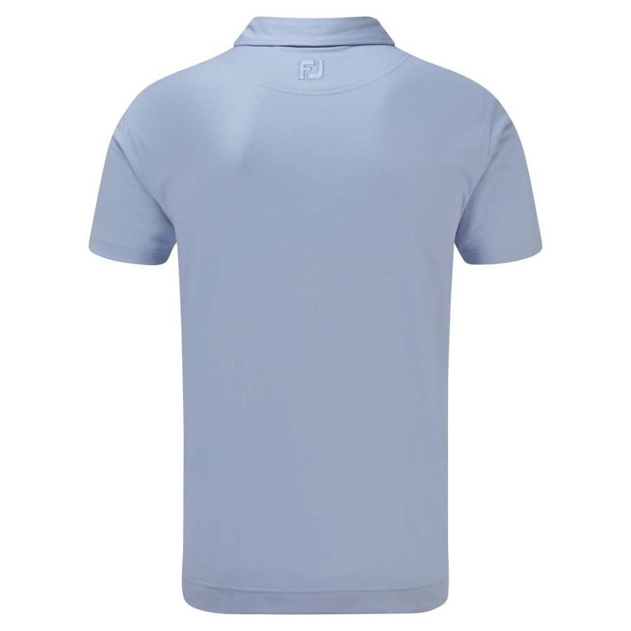 Lagoon Footjoy Birdseye Jacquard with Stripe Trim