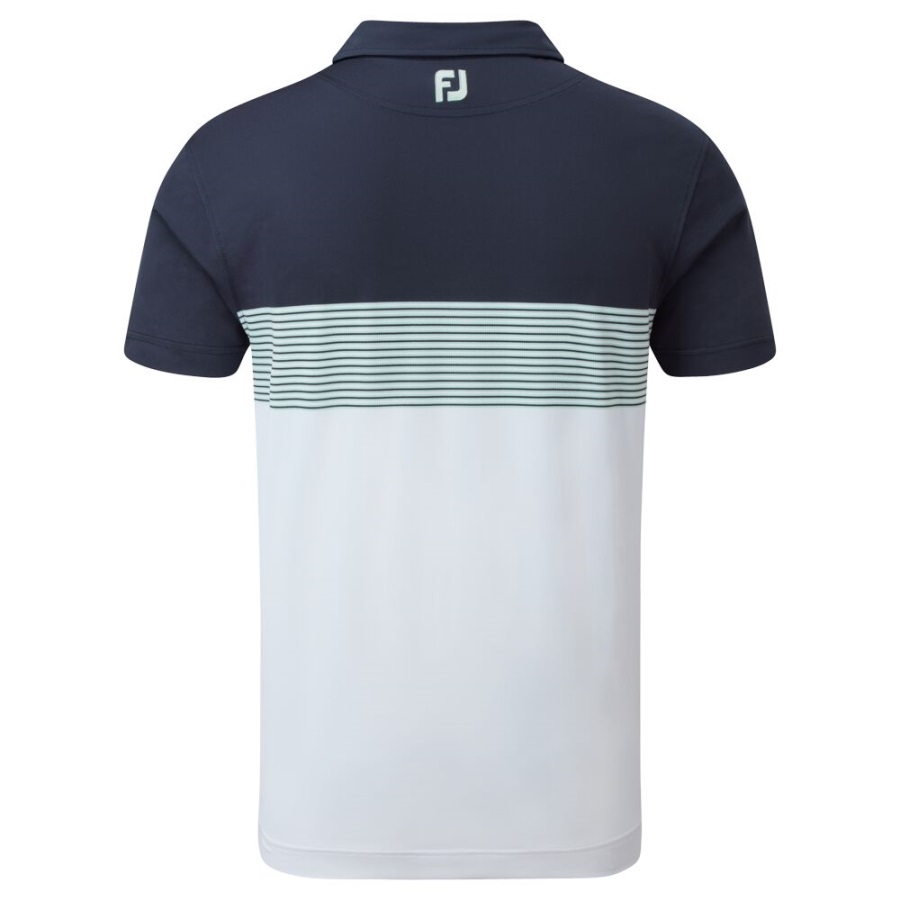 Colour Block Pique Navy-White-Sage Footjoy