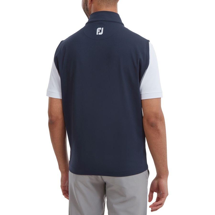 Navy Footjoy Full-Zip Knit Vest