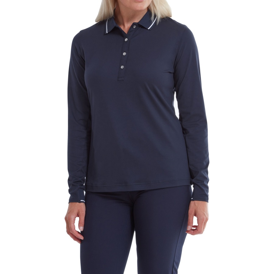 Navy Women's Thermal Long Sleeved Shirt Footjoy