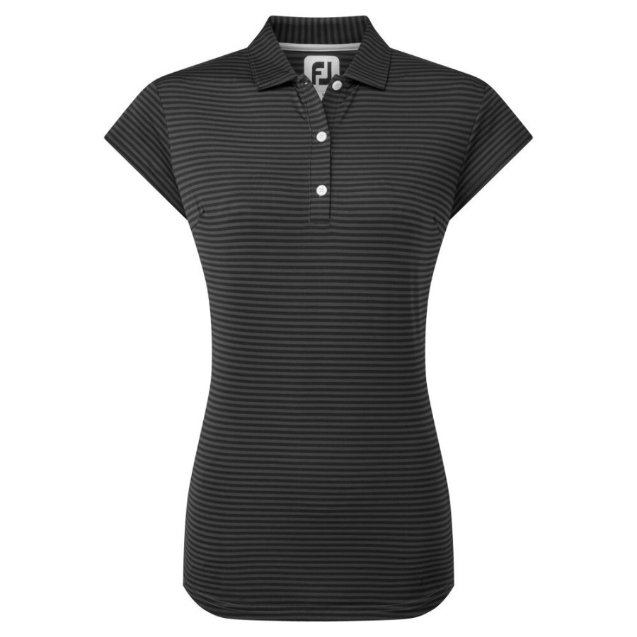 Black Footjoy Tonal Stripe Lisle