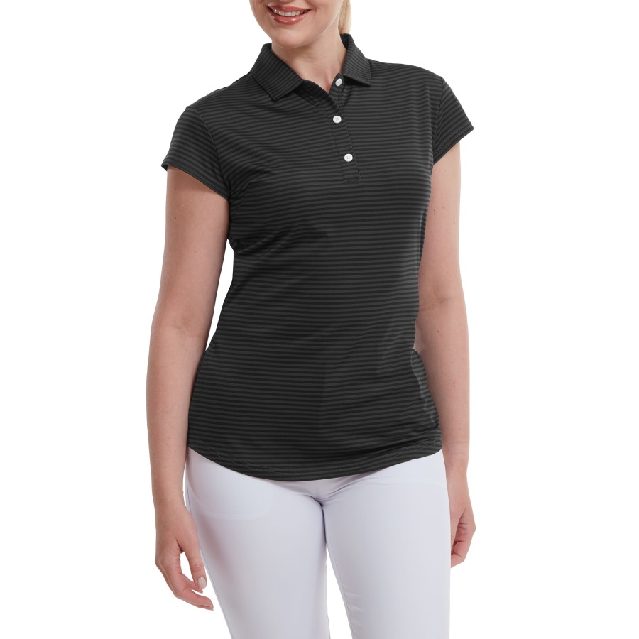 Black Footjoy Tonal Stripe Lisle