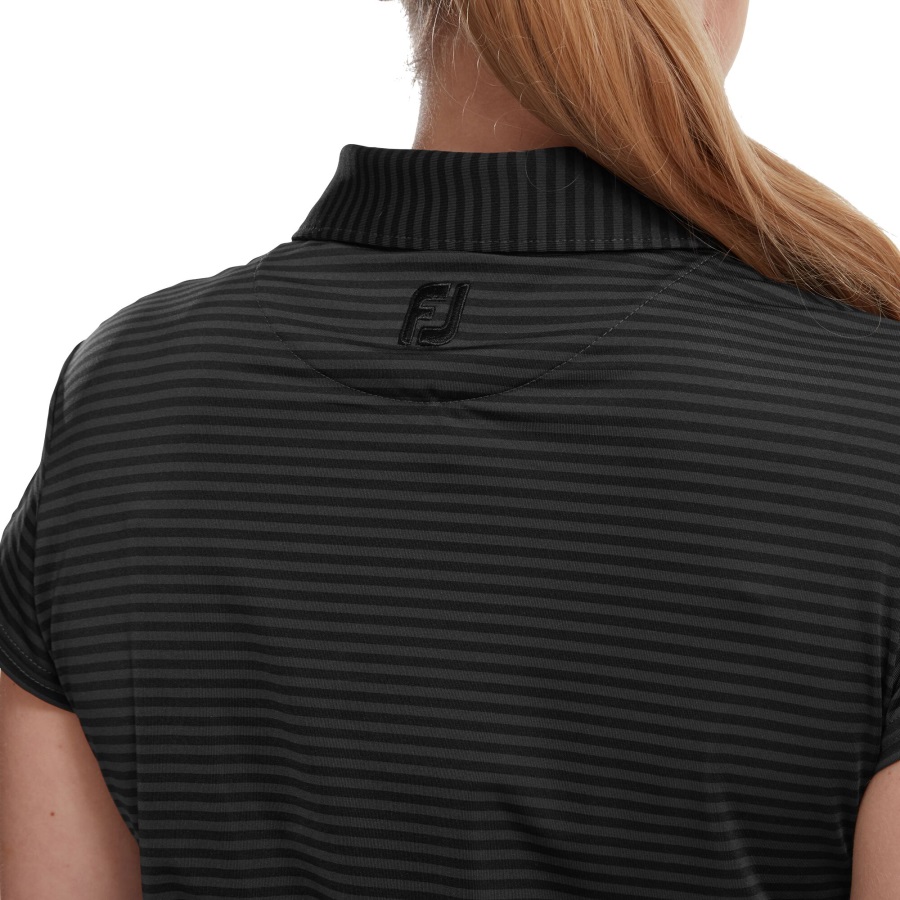 Black Footjoy Tonal Stripe Lisle
