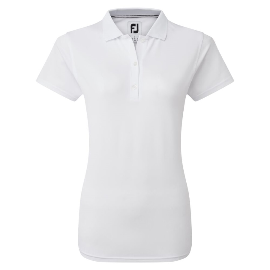 Footjoy Stretch Pique Solid White