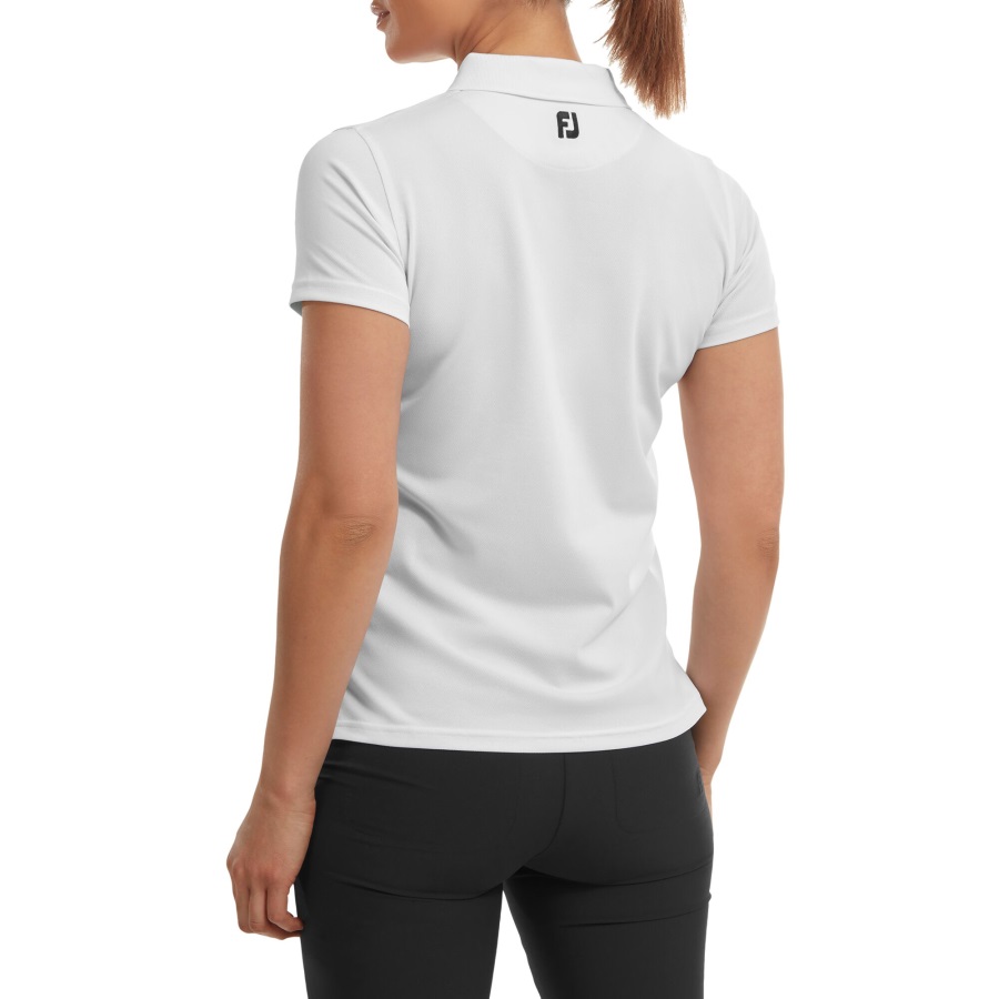 Footjoy Stretch Pique Solid White