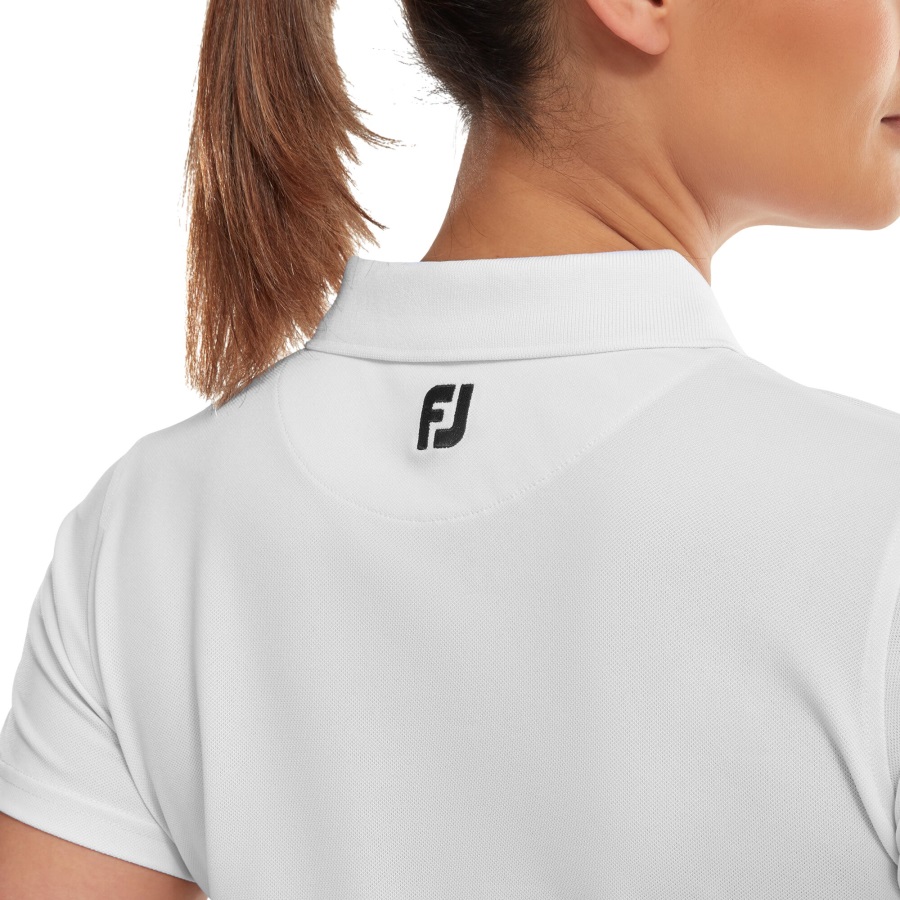 Footjoy Stretch Pique Solid White