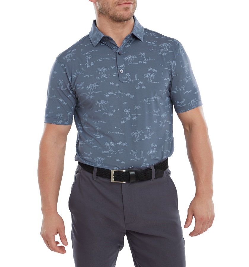 Footjoy Tropic Golf Lisle Bluestone-Denim