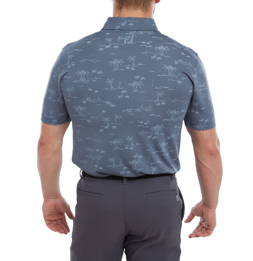 Footjoy Tropic Golf Lisle Bluestone-Denim