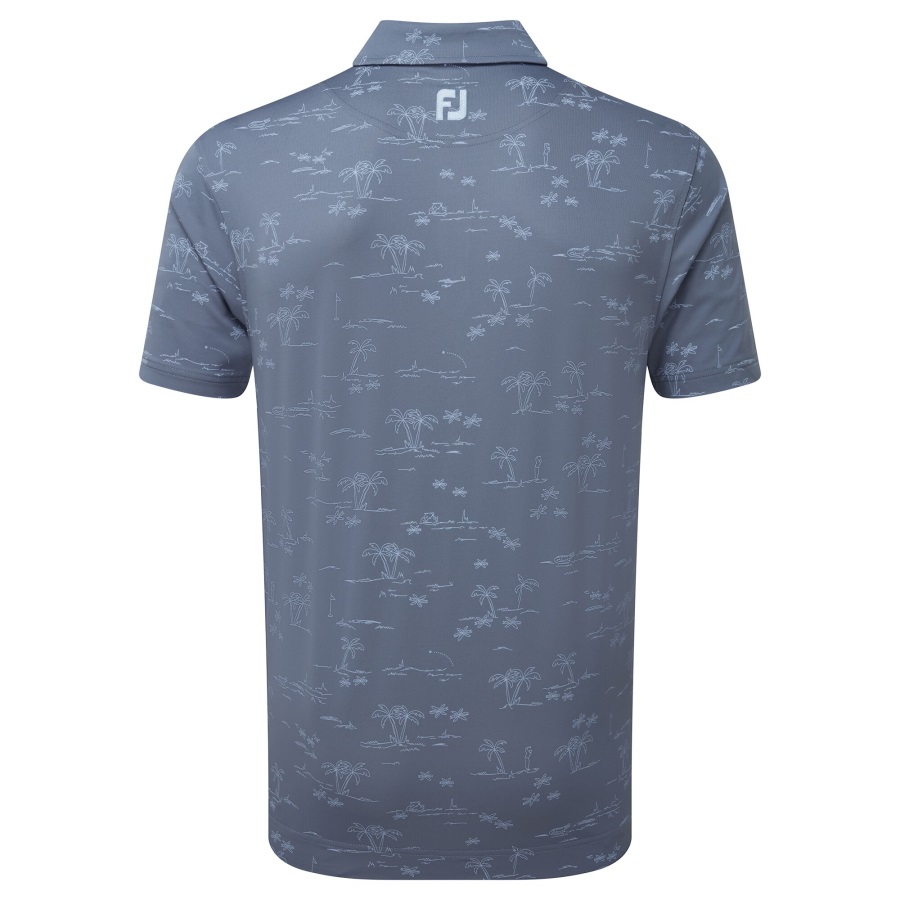 Footjoy Tropic Golf Lisle Bluestone-Denim