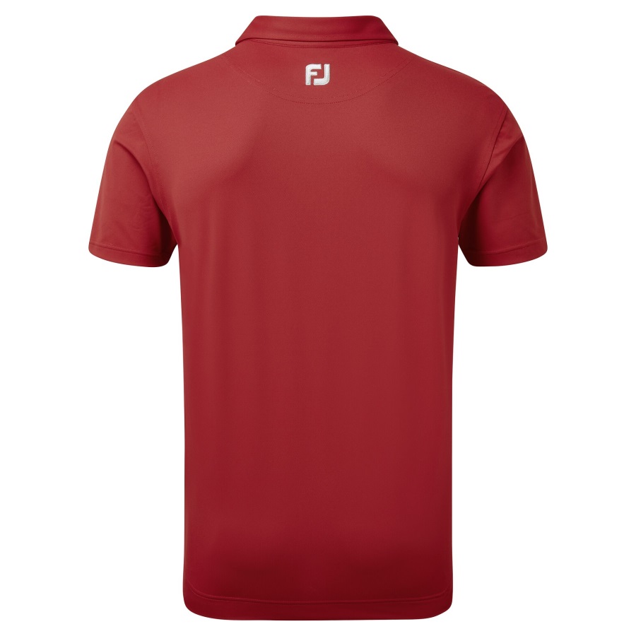 Stretch Pique with Vintage Floral Trim Merlot Footjoy