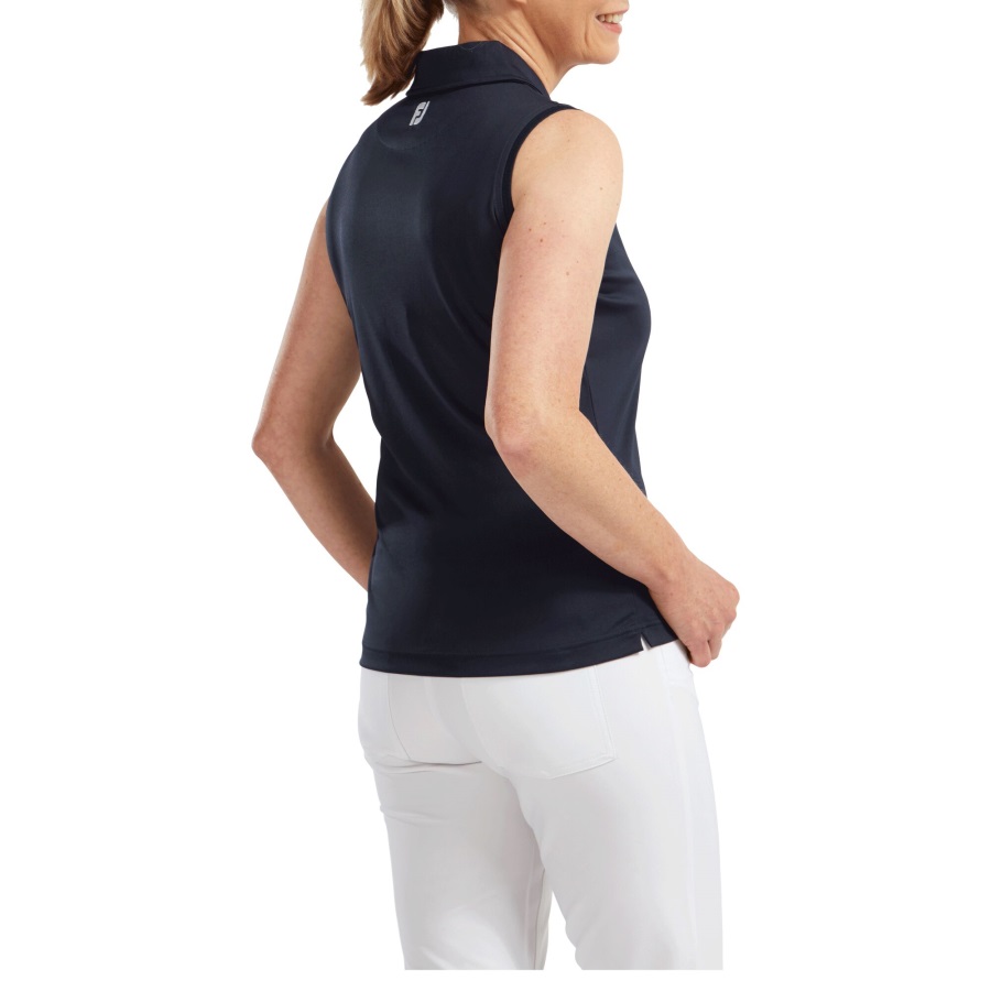 Footjoy Navy Interlock Sleeveless Solid Women