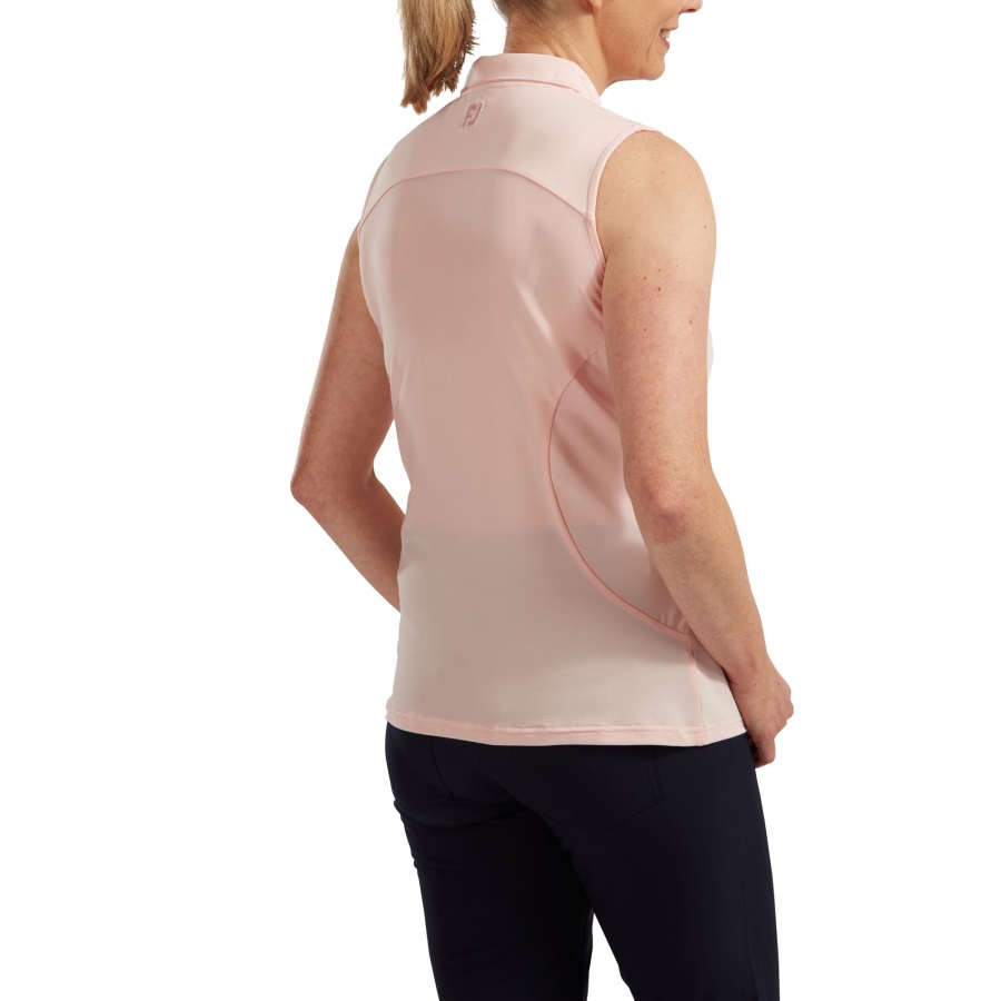 Blush Pink Footjoy Women's Mesh Back Solid Sleeveless Lisle