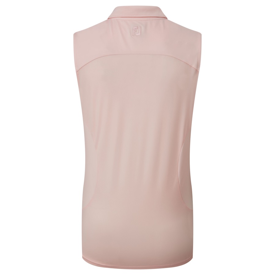 Blush Pink Footjoy Women's Mesh Back Solid Sleeveless Lisle