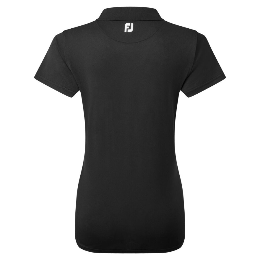 Black Footjoy Stretch Pique Solid
