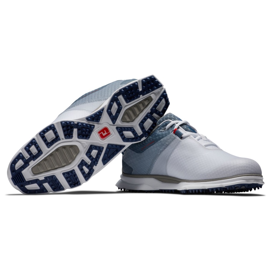 Footjoy White-Blue-Navy Pro SL Sport