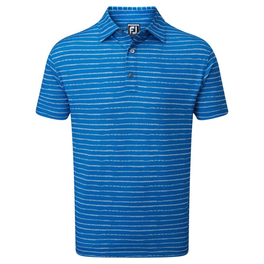 Footjoy Chalk Link Print Pique Blue-Grey
