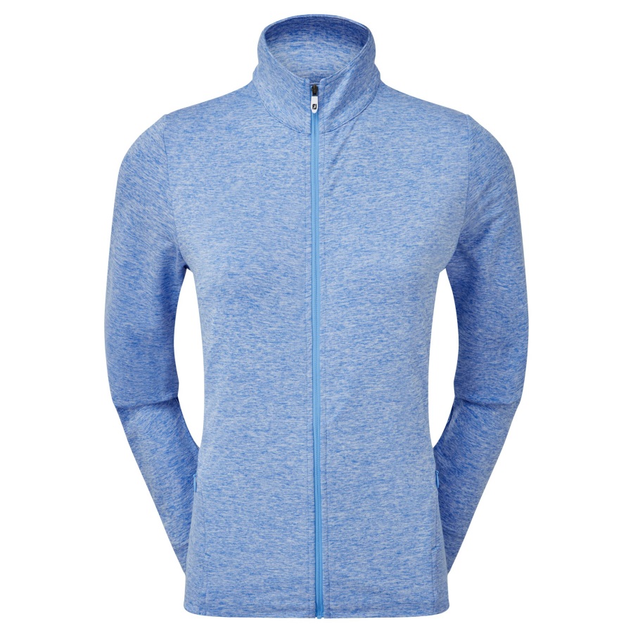Women's Full-Zip Knit Midlayer Heather Blue Jay Footjoy