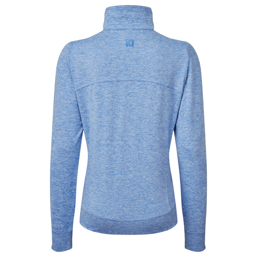 Women's Full-Zip Knit Midlayer Heather Blue Jay Footjoy