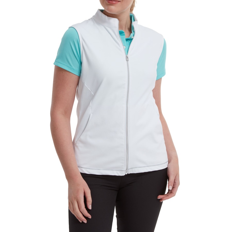 Full-Zip Vest Footjoy White