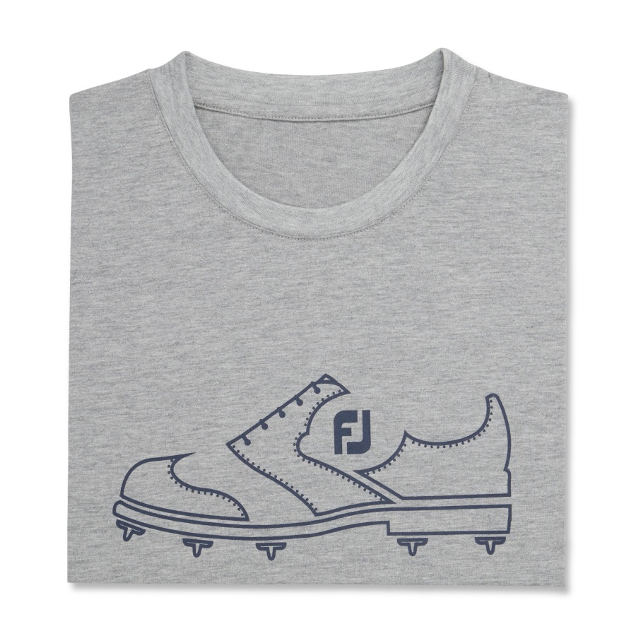 Grey FJ Heritage Graphic T-Shirt Footjoy