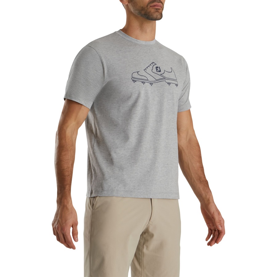 Grey FJ Heritage Graphic T-Shirt Footjoy