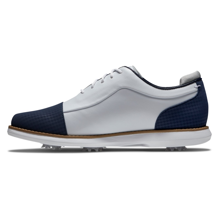 White-Navy Footjoy Traditions - Shield Tip Women