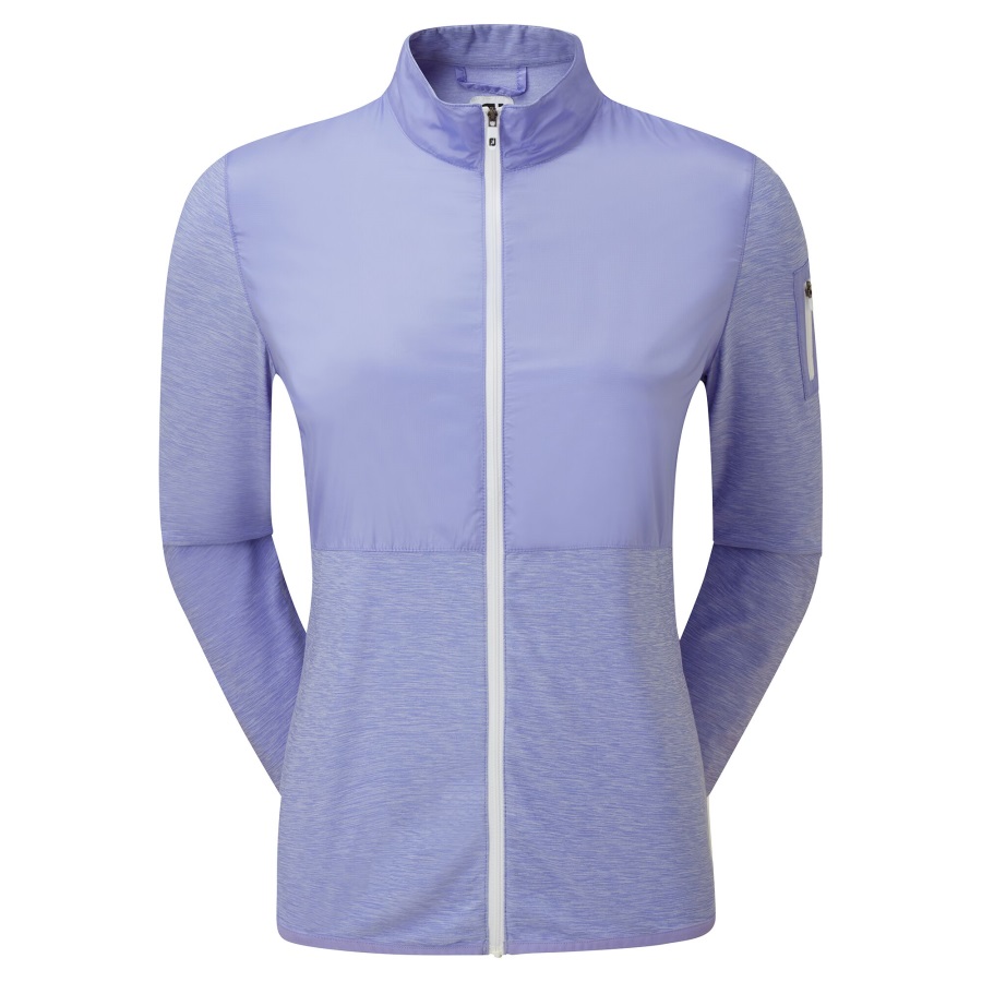Violet Footjoy Full-Zip Space Dye Midlayer