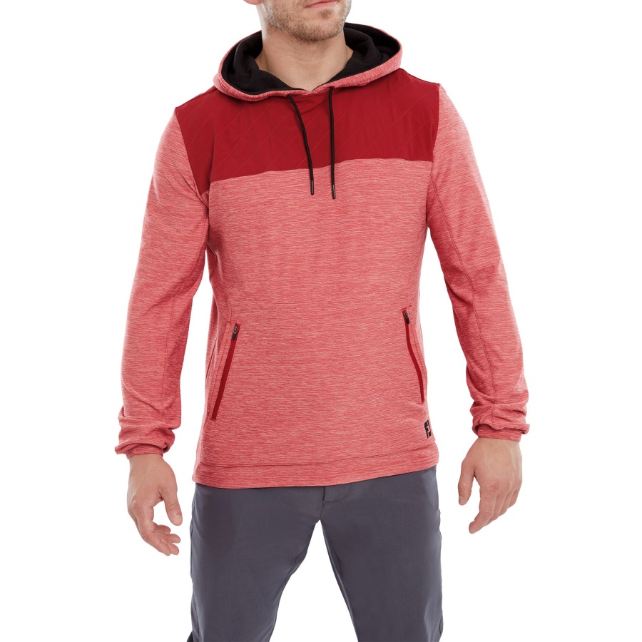 Footjoy Tonal Red-Black FJ Thermal Hoodie