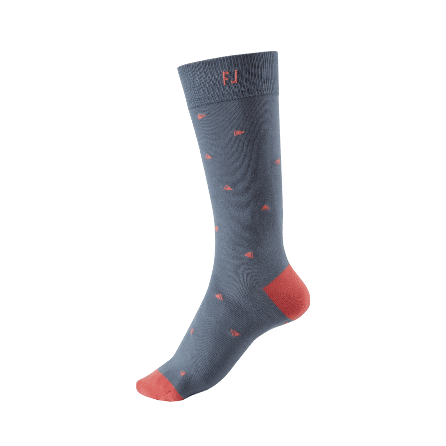 Graphite-Coral ProDry Lightweight Fashion Crew Footjoy