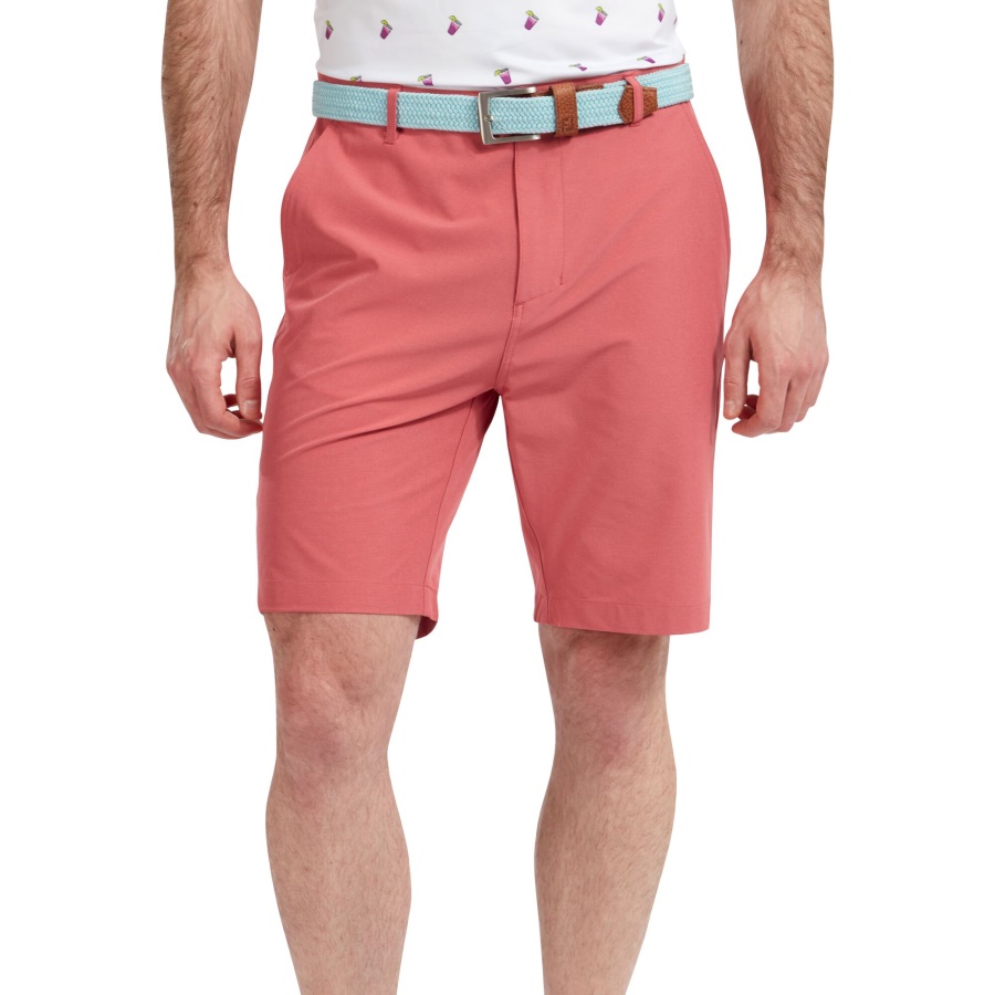 Broken Stripe Woven Short Footjoy Cape Red
