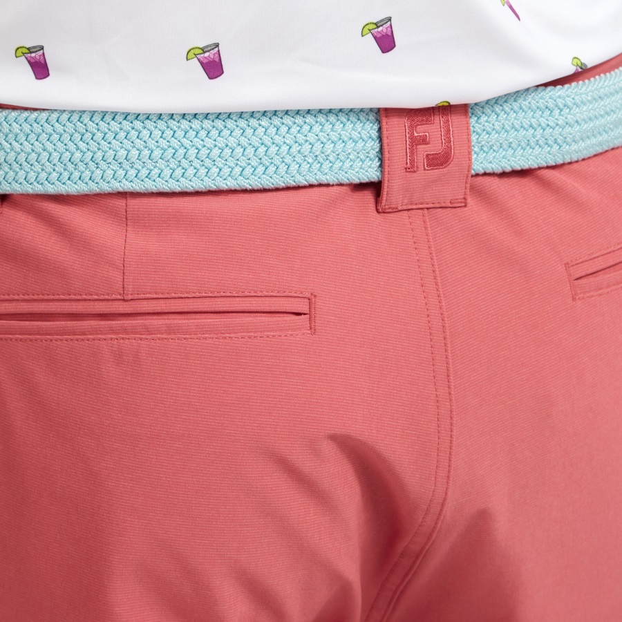 Broken Stripe Woven Short Footjoy Cape Red