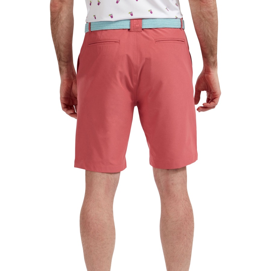 Cape Red Footjoy Broken Stripe Woven Short