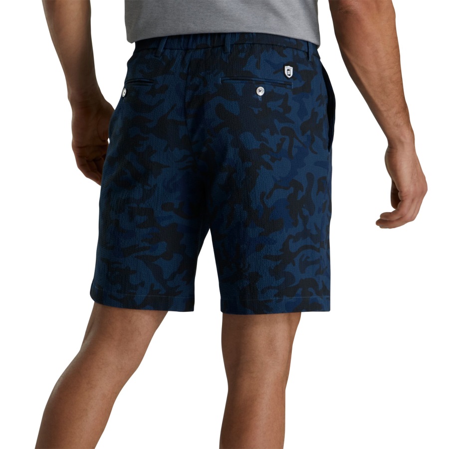 Blue Camo Footjoy Seersucker Shorts