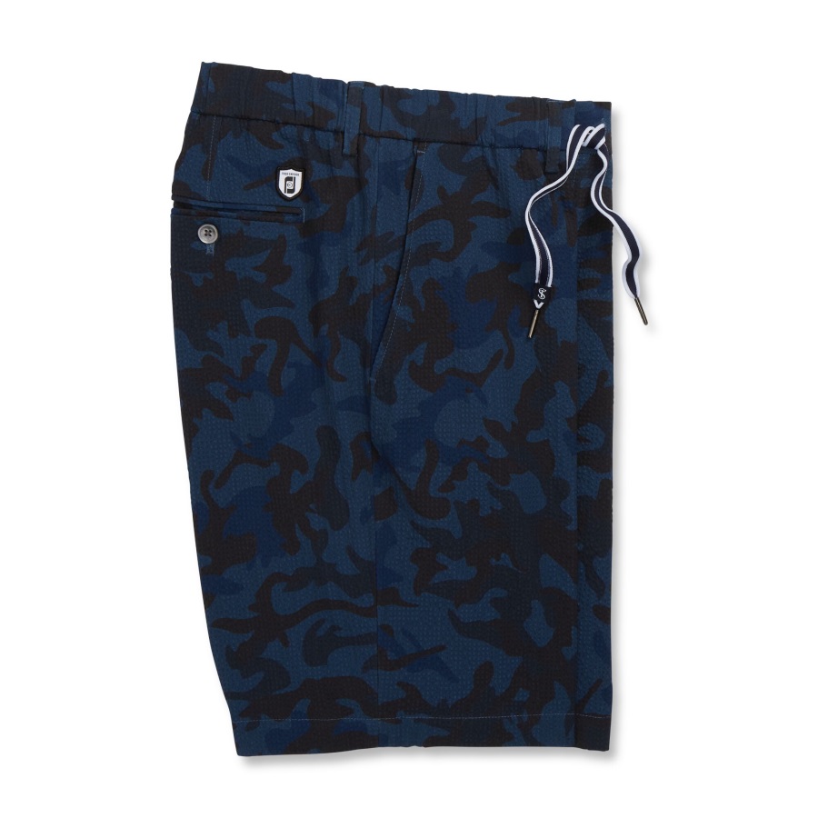 Blue Camo Seersucker Shorts Footjoy