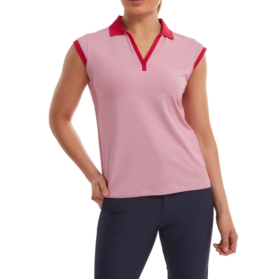 Red-White End on End Stripe Lisle Footjoy