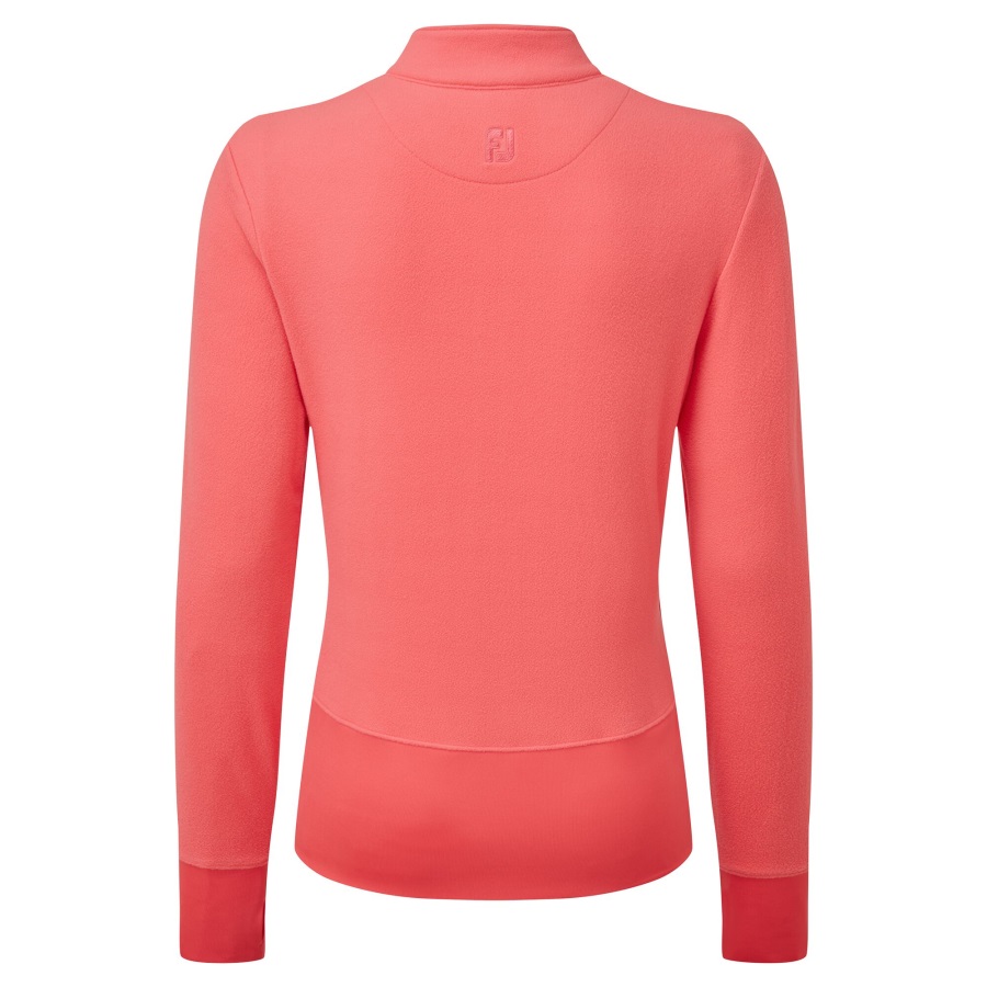 Bright Coral Full-Zip Fleece Midlayer Footjoy