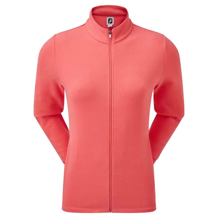 Footjoy Full-Zip Fleece Midlayer Bright Coral