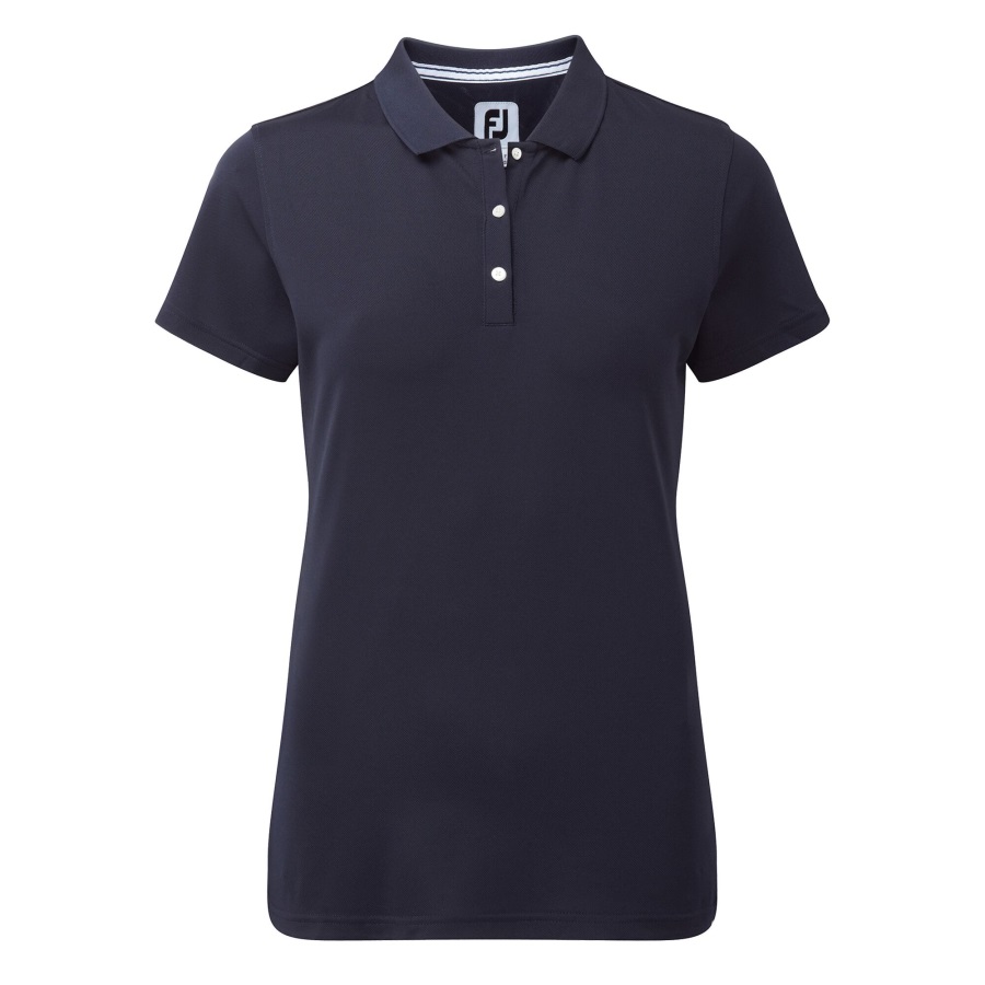 Stretch Pique Solid Women Navy Footjoy