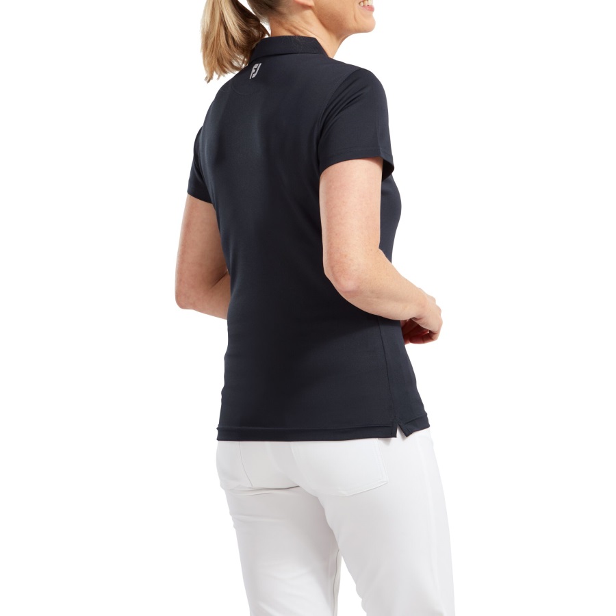 Stretch Pique Solid Women Navy Footjoy