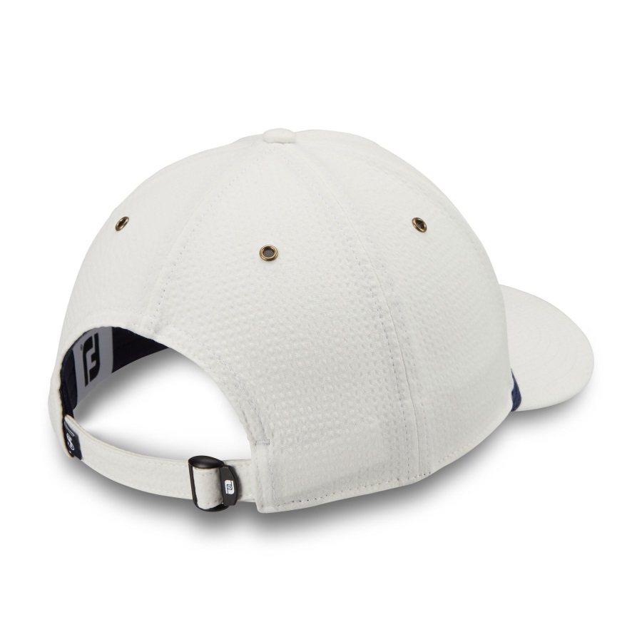 Seersucker Rope Cap Footjoy White